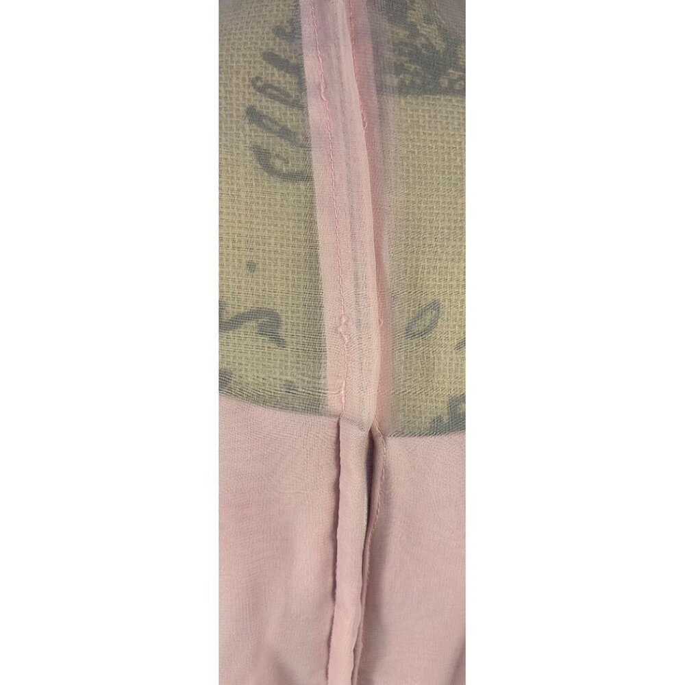 VTG Gown Sz 12 Runs small Mauve Pink Sheer Long Sleeves Union Md Elegant Cottage - Picture 7 of 12